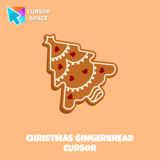 Christmas Gingerbread cursor arrow cursor